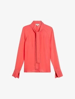 Ted Baker Julinaa Rouleaux-tie Woven Top
