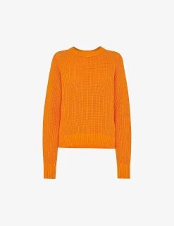 Whistles Round-neck Ribbed Cotton-knit Jumper