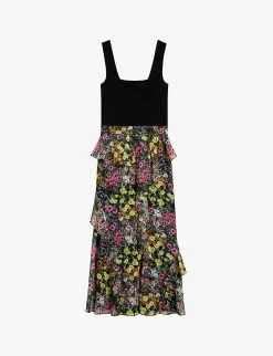 Ted Baker Jennias Floral-print Woven Midi Dress