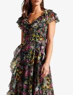 Ted Baker Adiie Woven Maxi Dress -Mode Charm Shop R04140761 BLACK ALT02