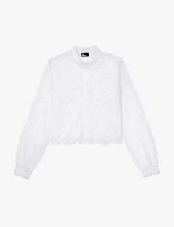 THE KOOPLES Broderie-anglaise Cotton Shirt