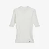 Ted Baker Sheer-panel Stretch-woven Top 2 Ted Baker Sheer-panel Stretch-woven Top -Mode Charm Shop R04142372 WHITE M