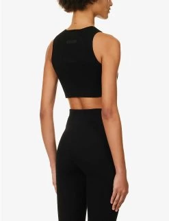 ESSENTIALS Sport Slim-fit Knitted Top 10 ESSENTIALS Sport Slim-fit Knitted Top -Mode Charm Shop R04142430 JETBLACK ALT03