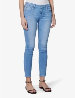 Paige Verdugo Ankle Faded-wash Skinny-fit Stretch-denim Jeans -Mode Charm Shop R04144129 SKYTOUCHDISTRESSED ALT02