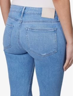 Paige Verdugo Ankle Faded-wash Skinny-fit Stretch-denim Jeans -Mode Charm Shop R04144129 SKYTOUCHDISTRESSED ALT05