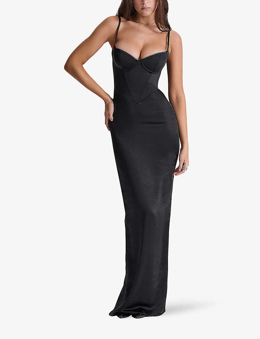 Stefania Corset Satin Maxi Dress 4 Stefania Corset Satin Maxi Dress - Image 2