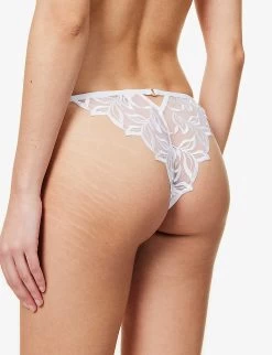 BLUEBELLA Isadora Mid-rise Stretch-lace Briefs 10 BLUEBELLA Isadora Mid-rise Stretch-lace Briefs -Mode Charm Shop R04144707 WHITE ALT03