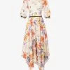 Julane Floral-pattern Lace Midi Dress 1 Julane Floral-pattern Lace Midi Dress -Mode Charm Shop R04144901 MULTIFLORAL M