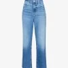 FRAME Le Jane Crop Raw-hem Straight-leg High-rise Jeans