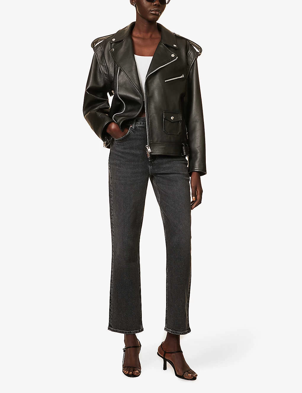 AGOLDE Stovepipe Straight-leg High-rise Stretch-denim Jeans 4 AGOLDE Stovepipe Straight-leg High-rise Stretch-denim Jeans - Image 2