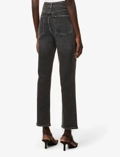 AGOLDE Stovepipe Straight-leg High-rise Stretch-denim Jeans 12 AGOLDE Stovepipe Straight-leg High-rise Stretch-denim Jeans -Mode Charm Shop R04148472 METALMDWASHEDBLACK ALT03