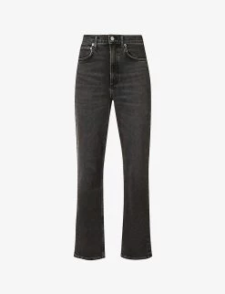 AGOLDE Stovepipe Straight-leg High-rise Stretch-denim Jeans