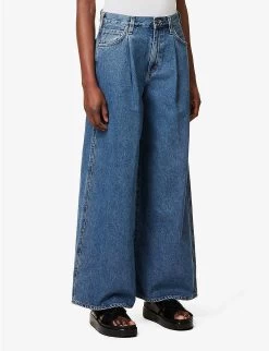 The Atticus Wide-leg High-rise Jeans -Mode Charm Shop R04148539 GIBSONVINTAGEBLUE ALT02