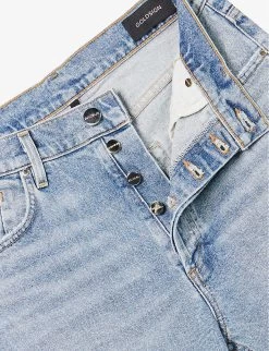 The Morgan Straight-leg High-rise Cotton-blend Jeans -Mode Charm Shop R04148542 WAYLANDPALEVINTIND ALT06