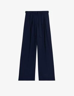 Ted Baker Jemmiah Belted Wide-leg Mid-rise Woven Trousers
