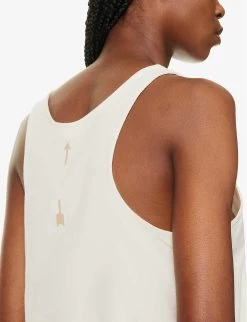 Issy Scoop-neck Recycled Cotton-blend Tank Top -Mode Charm Shop R04148913 NATURAL ALT04