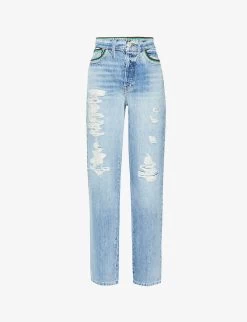 FRAME X Julia Sarr-Jamois Wide-leg High-rise Jeans