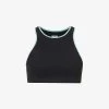 Blake Rigor Contrast-trim Stretch-woven Bra -Mode Charm Shop R04150051 BLACKTEALBLACKTEAL M