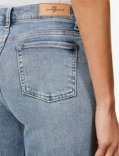 7 For All Mankind Cropped Alexa Straight-leg Mid-rise Stretch-denim Jeans -Mode Charm Shop R04152114 LUXEVINTAGESELFMADE ALT05