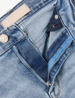 7 For All Mankind Cropped Alexa Straight-leg Mid-rise Stretch-denim Jeans -Mode Charm Shop R04152114 LUXEVINTAGESELFMADE ALT06