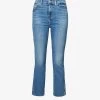 7 For All Mankind Slim Kick Mid-rise Stretch-denim Jeans -Mode Charm Shop R04152116 SLIMILLUSIONWITHIN M