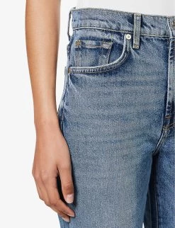 7 For All Mankind Logan Stovepipe Straight-leg Mid-rise Stretch-denim Jeans -Mode Charm Shop R04152129 PLAYTIME ALT04