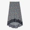Zadig & Voltaire Joslin Floral-print Woven Midi Skirt -Mode Charm Shop R04153143 MULTICOLOR M