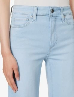 Paige Leenah Flared Mid-rise Denim-blend Jeans -Mode Charm Shop R04153161 INDIGOGLITZCOATING ALT04