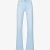 Paige Leenah Flared Mid-rise Denim-blend Jeans -Mode Charm Shop R04153161 INDIGOGLITZCOATING M