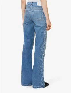 Paige Sabine Straight-leg Mid-rise Stretch-denim Jeans -Mode Charm Shop R04153162 ARTISTDISTRESSED ALT03