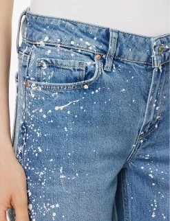 Paige Sabine Straight-leg Mid-rise Stretch-denim Jeans -Mode Charm Shop R04153162 ARTISTDISTRESSED ALT04