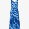 Graphic-print Woven Midi Dress -Mode Charm Shop R04156414 BAYSIDEPALMPRINT M