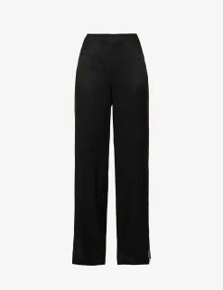 BEC + BRIDGE Spencer Lace-trim Satin Trousers