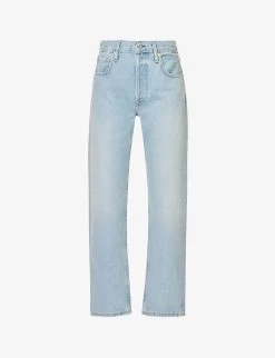 CITIZENS OF HUMANITY Neve Straight-leg Low-rise Organic-cotton Denim Jeans