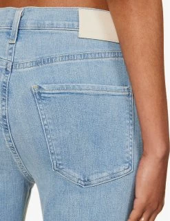 CITIZENS OF HUMANITY Jolene Whiskered High-rise Slim-leg Stretch-denim Jeans -Mode Charm Shop R04164580 PIXIE ALT04