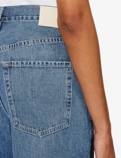 CITIZENS OF HUMANITY Brynn Wide-leg Mid-rise Organic-denim Jeans -Mode Charm Shop R04164585 ATLANTISMDINDIGO ALT05