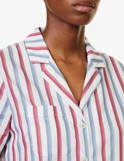 Capri Striped Cotton-poplin Pyjama Set -Mode Charm Shop R04164706 MULTICOLOURED ALT04