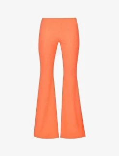 ERL Terry Flared-leg Cotton-blend Trousers