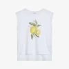 Ted Baker Dieanaa Graphic-print Cotton Vest Top -Mode Charm Shop R04165569 WHITE M