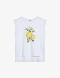 Ted Baker Dieanaa Graphic-print Cotton Vest Top