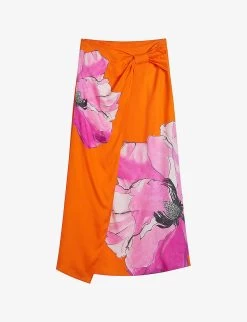 Ted Baker Bethhie Floral-print Woven Maxi Skirt