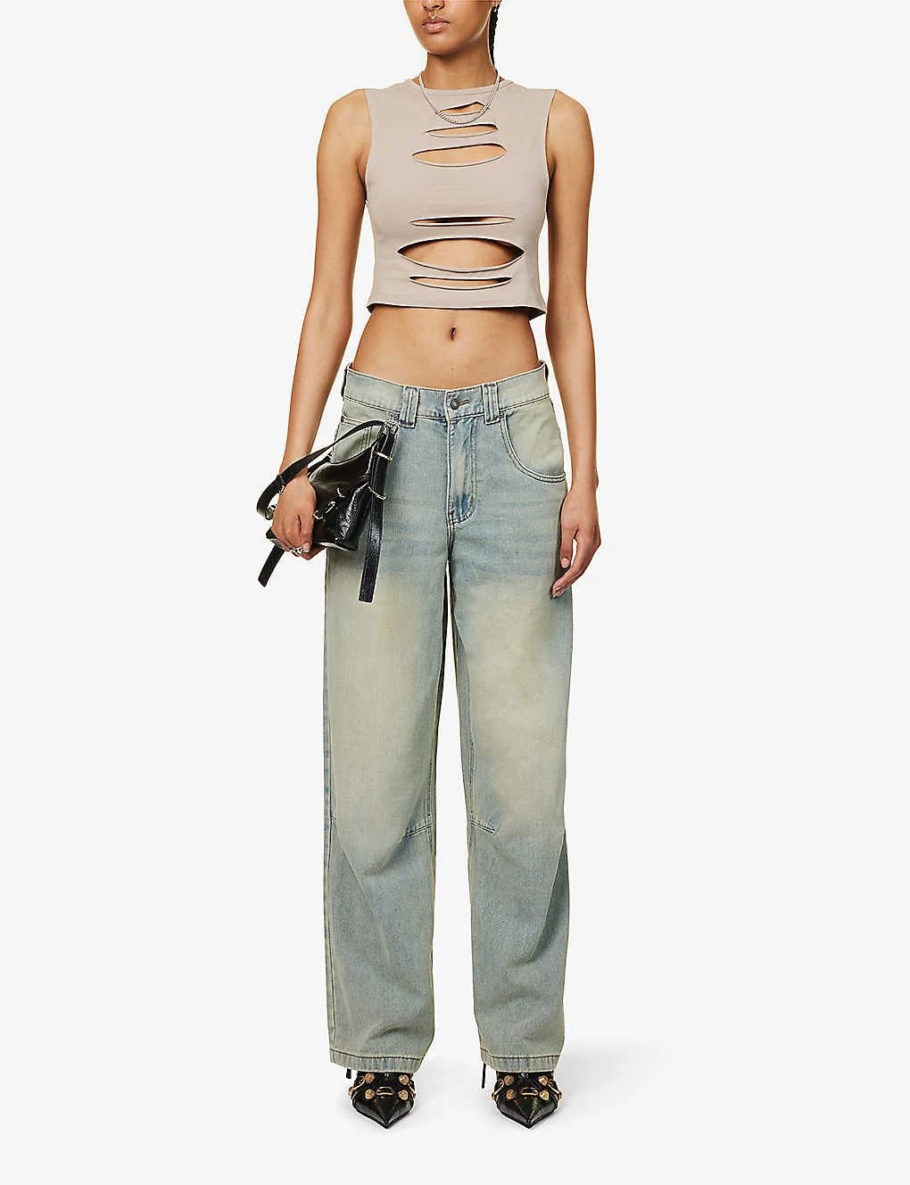 Jaded London Colossus Faded-wash Wide-leg Low-rise Jeans 4 Jaded London Colossus Faded-wash Wide-leg Low-rise Jeans - Image 2