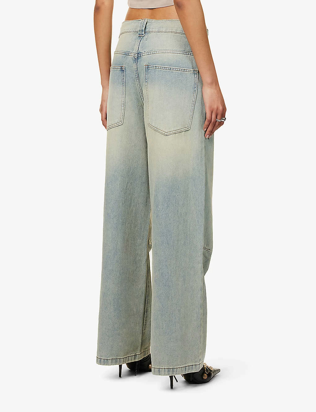Jaded London Colossus Faded-wash Wide-leg Low-rise Jeans 6 Jaded London Colossus Faded-wash Wide-leg Low-rise Jeans - Image 4