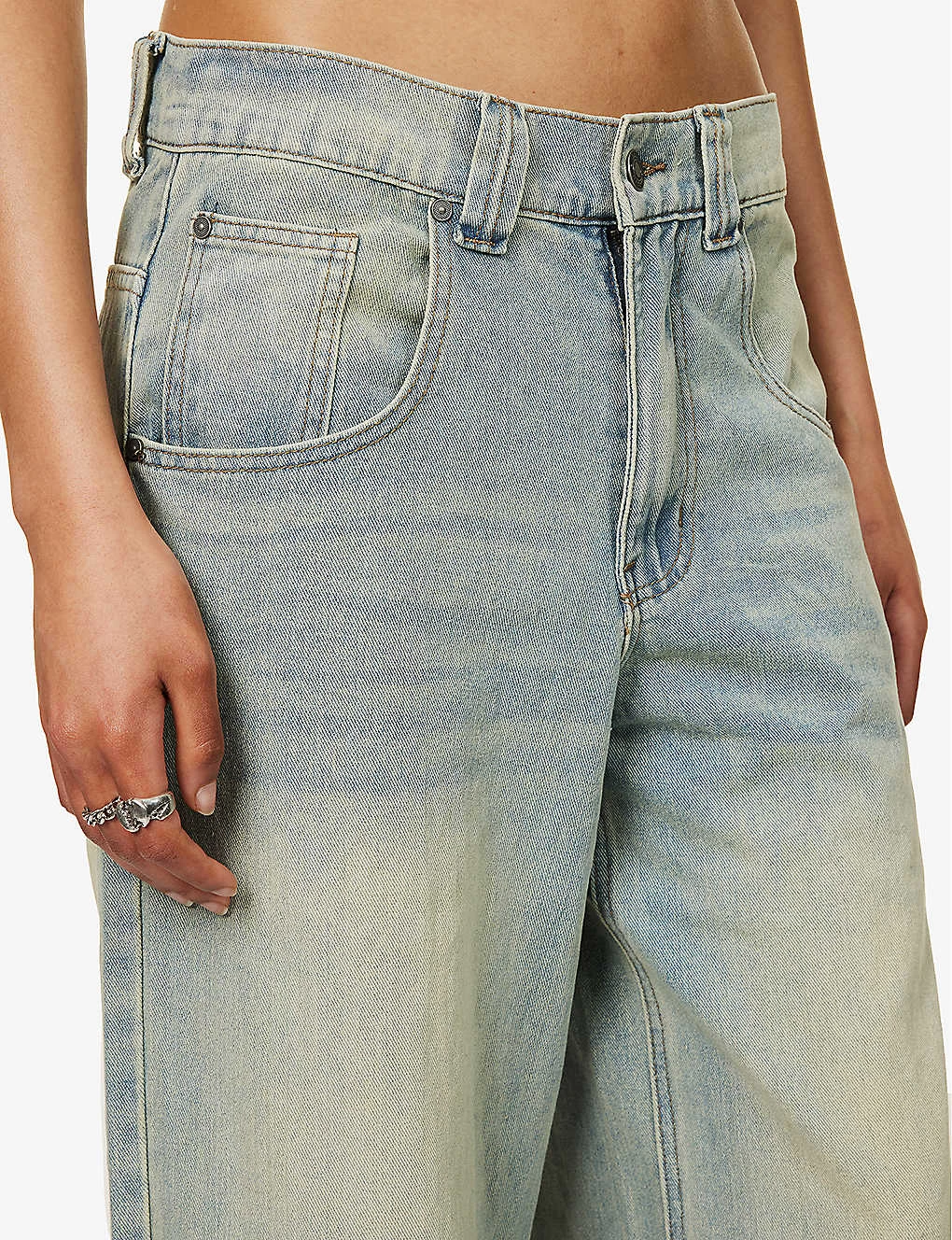 Jaded London Colossus Faded-wash Wide-leg Low-rise Jeans 7 Jaded London Colossus Faded-wash Wide-leg Low-rise Jeans - Image 5
