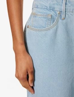 GOOD AMERICAN Good '90s Straight-leg Mi-rise Denim-blend Jeans -Mode Charm Shop R04166600 INDIGO498 ALT05