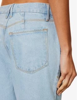 GOOD AMERICAN Good '90s Straight-leg Mi-rise Denim-blend Jeans -Mode Charm Shop R04166600 INDIGO498 ALT06