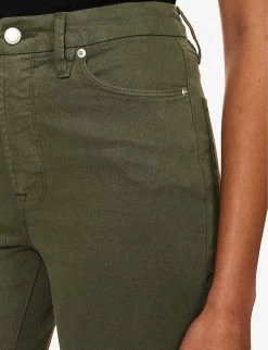 GOOD AMERICAN Good Waist Palazzo Wide-leg High-rise Stretch-denim Jeans -Mode Charm Shop R04166633 FERN002 ALT05