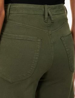 GOOD AMERICAN Good Waist Palazzo Wide-leg High-rise Stretch-denim Jeans -Mode Charm Shop R04166633 FERN002 ALT06