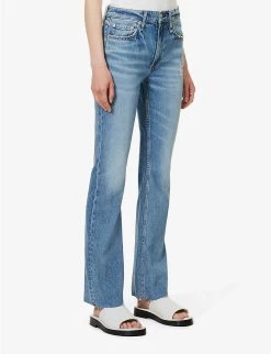 Rag & Bone Peyton Straight-leg Mid-rise Stretch-denim Jeans -Mode Charm Shop R04166661 MONTEROSSO ALT02