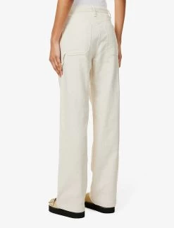 Rag & Bone Baggy Dre Straight-leg Low Rise Jeans -Mode Charm Shop R04166662 ECRU ALT03
